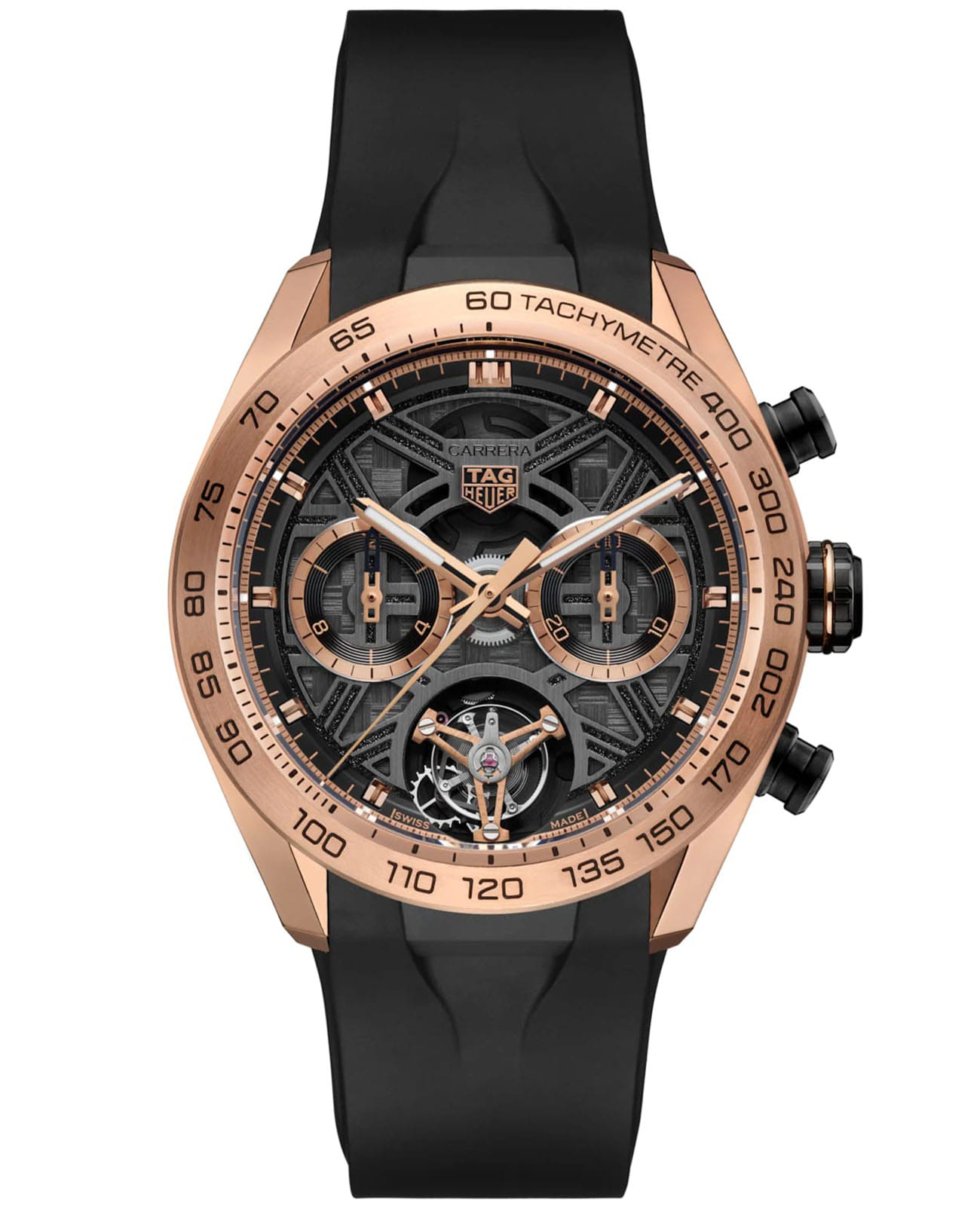 TAG Heuer TAG Heuer Carrera Chronograph Extreme Sport CBU5050.FT6273  CBU5050.FT6273 механические мужские часы  циферблат, браслет каучук — вид спереди